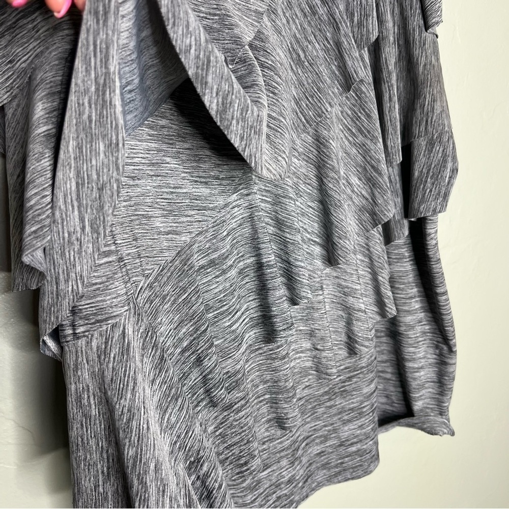 B-Design Gray Layered Ruffle Top - Picture 6 of 6